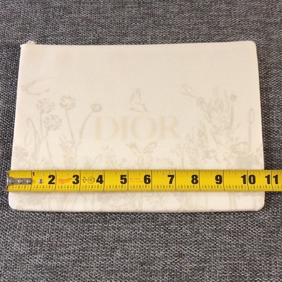 DIOR Beauty Makeup Bag Pouch Floral Flat Medium Authentic Luxury Gift - Picture 13 of 13